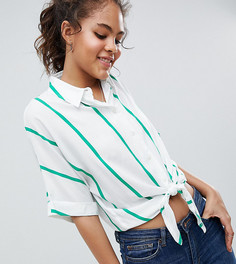 Рубашка в полоску с завязкой эксклюзивно для ASOS DESIGN Tall - Мульти