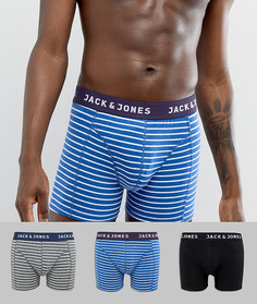 3 пары боксеров‑брифов с полосками Jack & Jones - Мульти