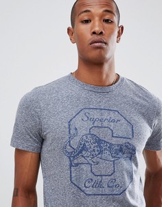 Футболка с принтом Jack & Jones - Темно-синий