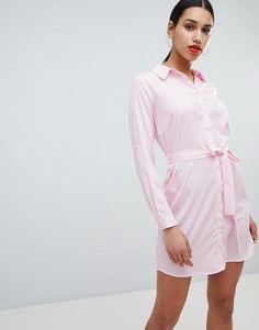 Платье-рубашка в полоску AX Paris - Розовый