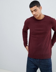 Бордовый джемпер Pull&Bear Knitted Join Life - Красный