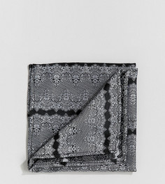 Серый платок для нагрудного кармана с цветочным принтом Heart & Dagger - Серый