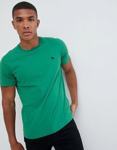 Зеленая футболка с круглым вырезом Abercrombie & Fitch - Зеленый