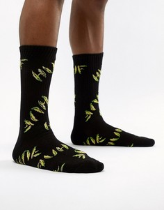 Черные носки с бананами HUF - Черный