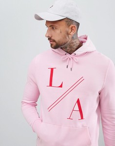 Худи с принтом розового цвета River Island - Розовый