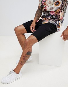Черные джинсовые шорты скинни River Island - Черный