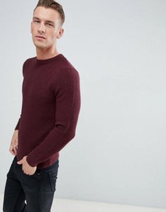 Бордовый вязаный джемпер New Look - Красный