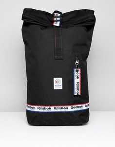 Черный рюкзак с фирменной лентой Reebok Classic DH3565 - Черный