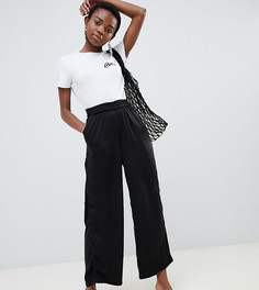 Широкие брюки с эластичным поясом Vero Moda Petite - Черный