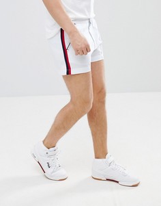 Белые шорты в стиле ретро c полосками Fila Vintage - Белый