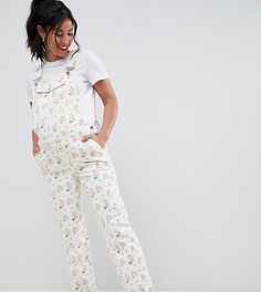 Джинсовый комбинезон с цветочным принтом ASOS DESIGN Maternity - Мульти