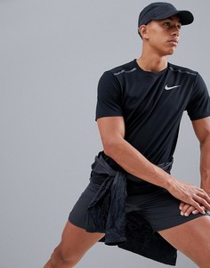 Черная футболка Nike Running Tailwind 1.0 AR2503-010 - Черный