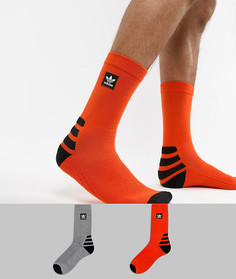 2 пары оранжевых носков Adidas Skateboarding DH2567 - Оранжевый