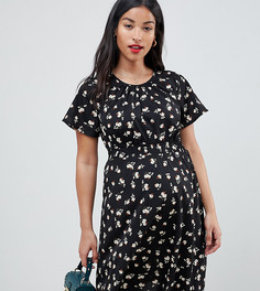 Свободное платье с принтом New Look Maternity - Черный