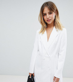 Платье в стиле смокинга Boohoo - Белый