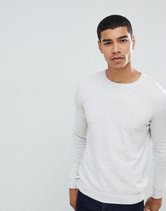 Светло-серый трикотажный джемпер Pull&Bear Join Life - Серый