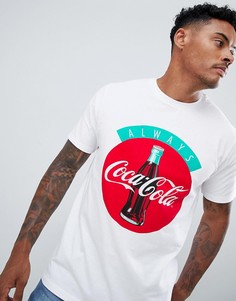 Белая футболка с принтом Coca-Cola Pull&Bear - Белый