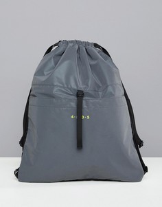 Светоотражающая сумка с затягивающимся шнурком ASOS 4505 - Серый