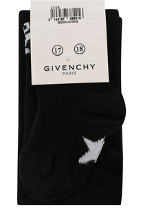 Хлопковые колготы с контрастной отделкой Givenchy