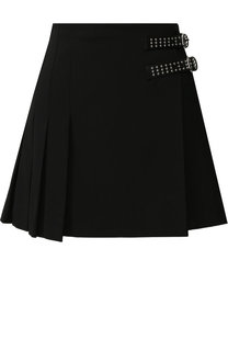 Однотонная мини-юбка в складку REDVALENTINO