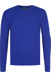 Кашемировый джемпер фактурной вязки Polo Ralph Lauren