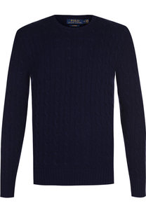 Кашемировый джемпер фактурной вязки Polo Ralph Lauren