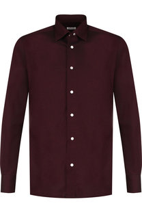 Хлопковая рубашка с воротником кент Kiton