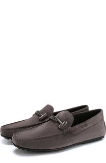 Замшевые мокасины с пряжкой Tod’s Tods