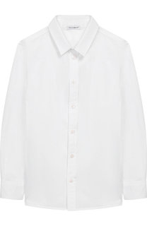 Хлопковая рубашка с воротником кент Dolce & Gabbana