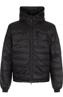 Утепленный пуховик Lodge на молнии с капюшоном Canada Goose