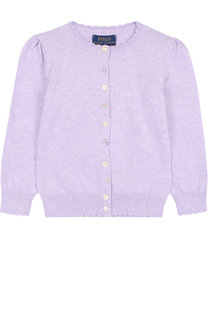 Хлопковый пуловер на пуговицах Polo Ralph Lauren