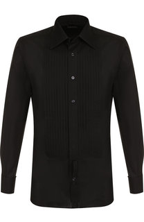 Хлопковая сорочка под смокинг Tom Ford