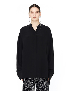 Черная шелковая блузка Haider Ackermann