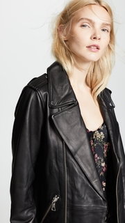 J Brand Eden Maxi Moto Jacket