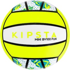 Мини–мяч Для Пляжного Волейбола Bv100 Белый Желтый Kipsta