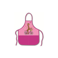 Фартук для труда Феникс+ "Жираф на велосипеде", розовый