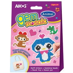 Набор для детского творчества Amos "Мозаика "Веселые зверюшки" Амос