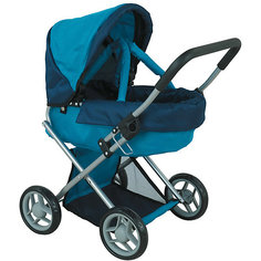 Коляска для кукол Buggy Boom "Infinia" трансформер, синяя