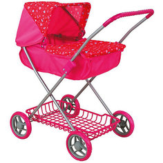 Коляска для кукол Buggy Boom "Mixy" классическая, малиновая