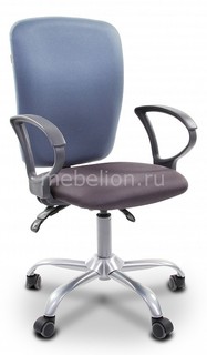 Кресло компьютерное Chairman 9801 голубой, серый/серебро