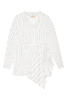 Белое платье-рубашка с поясом Ruban