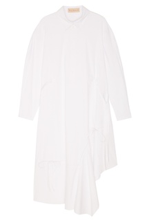 Белое платье-рубашка из хлопка Ruban