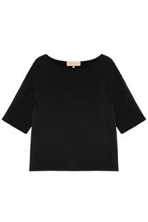 Черная шелковая блузка Ruban