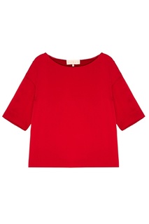 Красная шелковая блузка Ruban