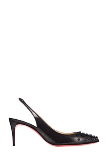 Кожаные туфли с шипами Drama Sling 70 Christian Louboutin