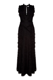 Черное платье-макси из кружева Altuzarra