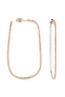Крупные золотистые серьги Caviar Jewellery