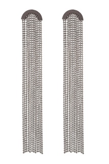 Длинные серьги с цепочками Caviar Jewellery