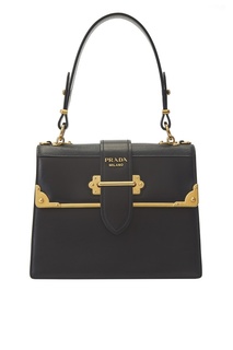 Кожаная сумка Cahier Prada