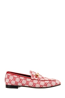 Текстильные лоферы с монограммой Gucci